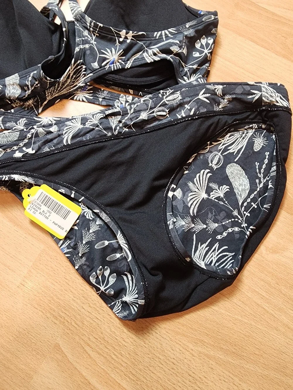 36D/M NWT Title Nine Bikini Set Underwire Grey Papyrus Swim Beach
